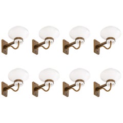 Raro juego de 6 lámparas de pared de Gunnar Asplund, Suecia, década de 1940