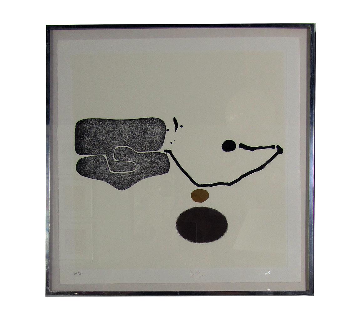 A rare grouping of Victor Pasmore works on paper. There were only ten sets of these produced. Each one is number and signed 7/10. These pieces show interrelationships between shape and line, while presenting calm and powerful juxtaposition, mostly