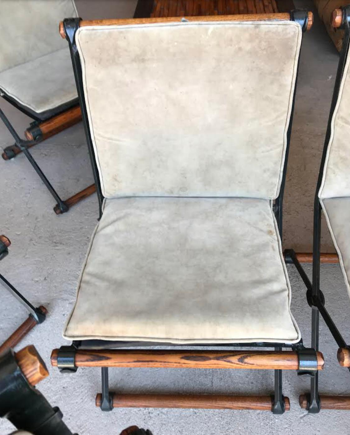 Rare Set of 8 Cleo Baldon Terra Oak Dining Chairs 5