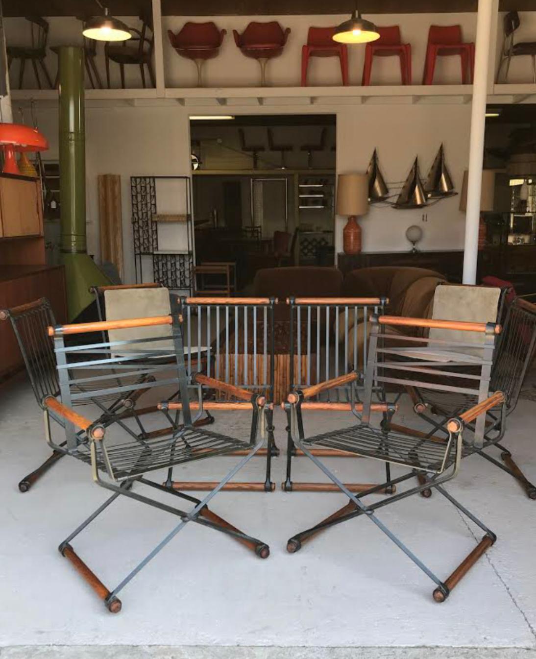 Rare Set of 8 Cleo Baldon Terra Oak Dining Chairs 1