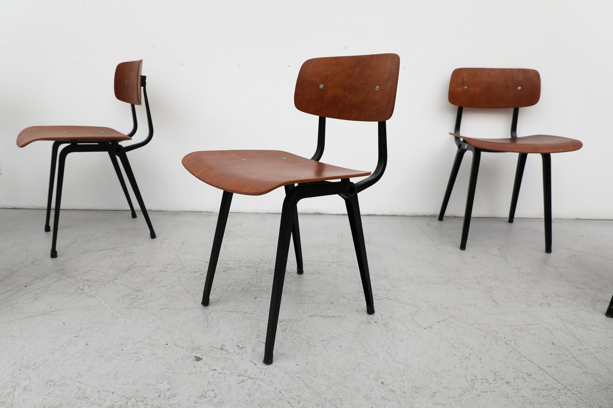 Rare Set of 8 Friso Kramer 'Revolt' Chairs 7