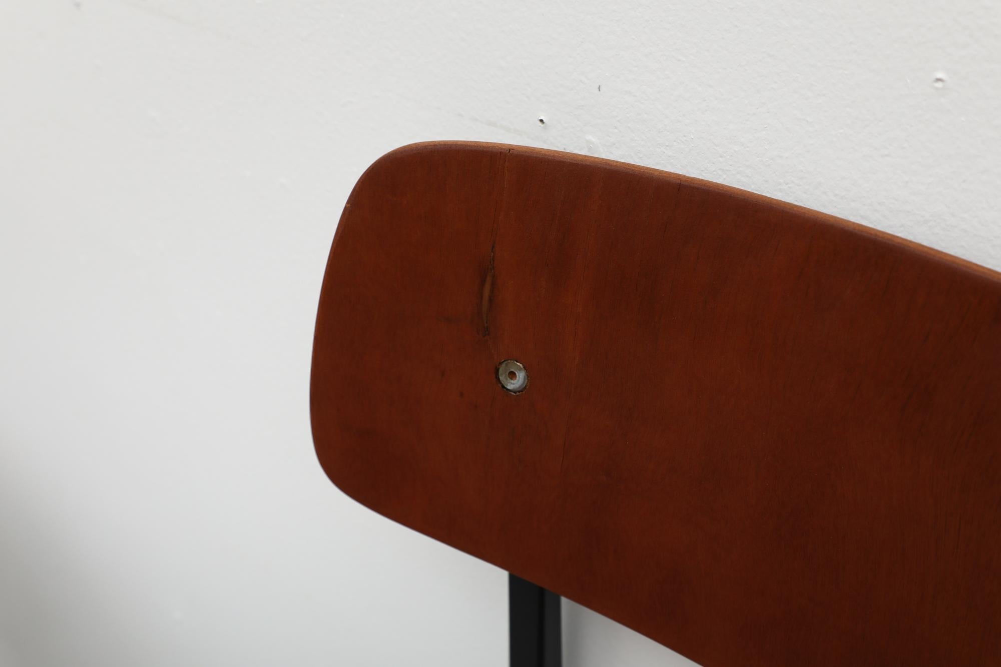 Mid-20th Century Rare Set of 8 Friso Kramer 'Revolt' Chairs