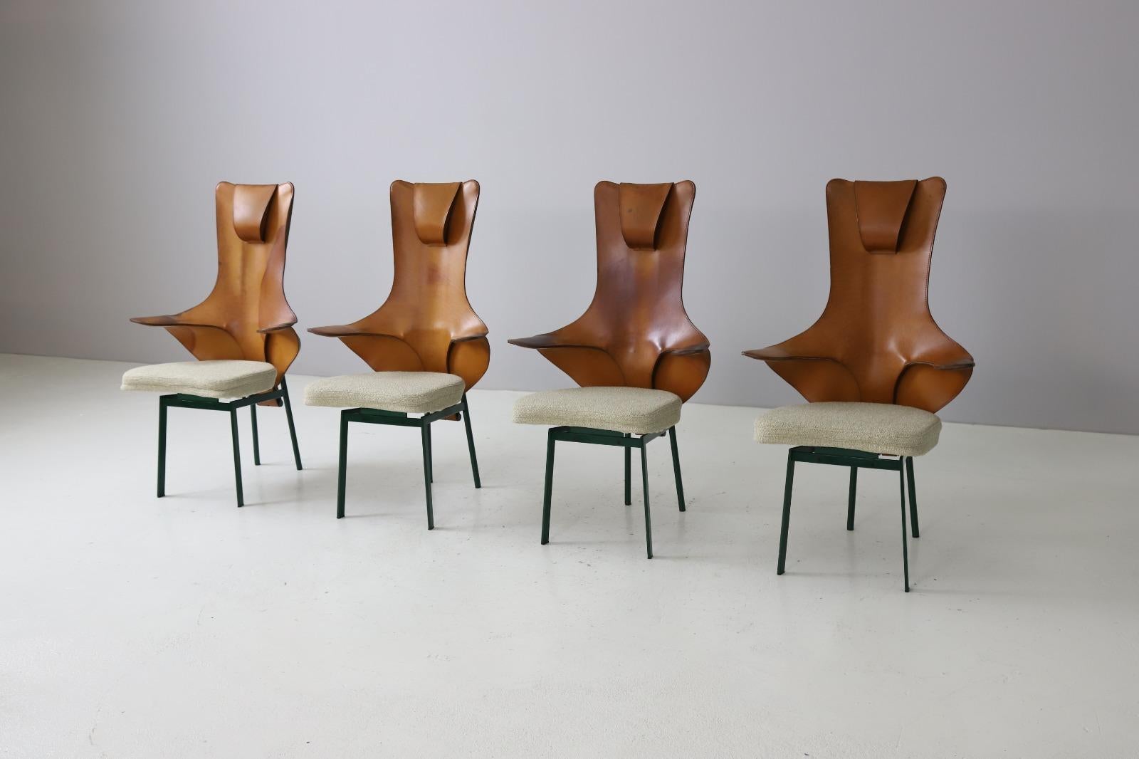 Rare set of 8 'Regina' chairs by Paolo Deganello for Zanotta, Italy 1991 For Sale 3