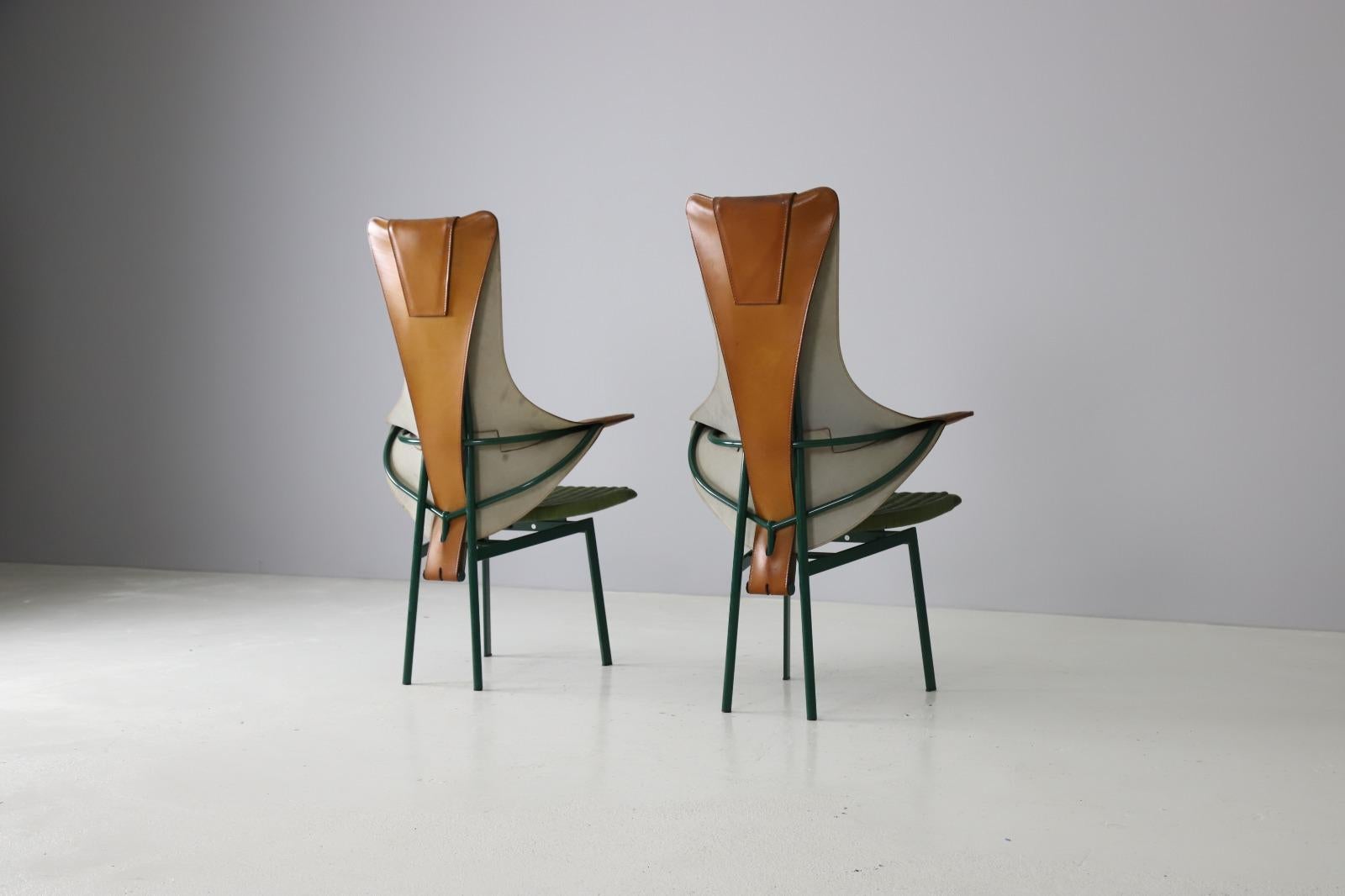 Rare set of 8 'Regina' chairs by Paolo Deganello for Zanotta, Italy 1991 For Sale 9