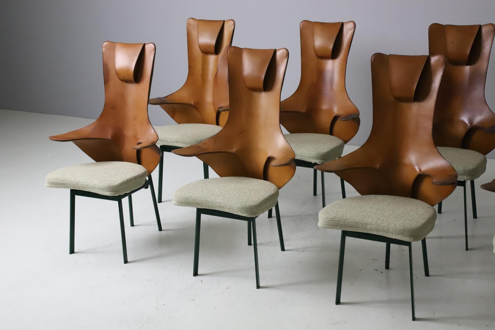 Lacquered Rare set of 8 'Regina' chairs by Paolo Deganello for Zanotta, Italy 1991 For Sale