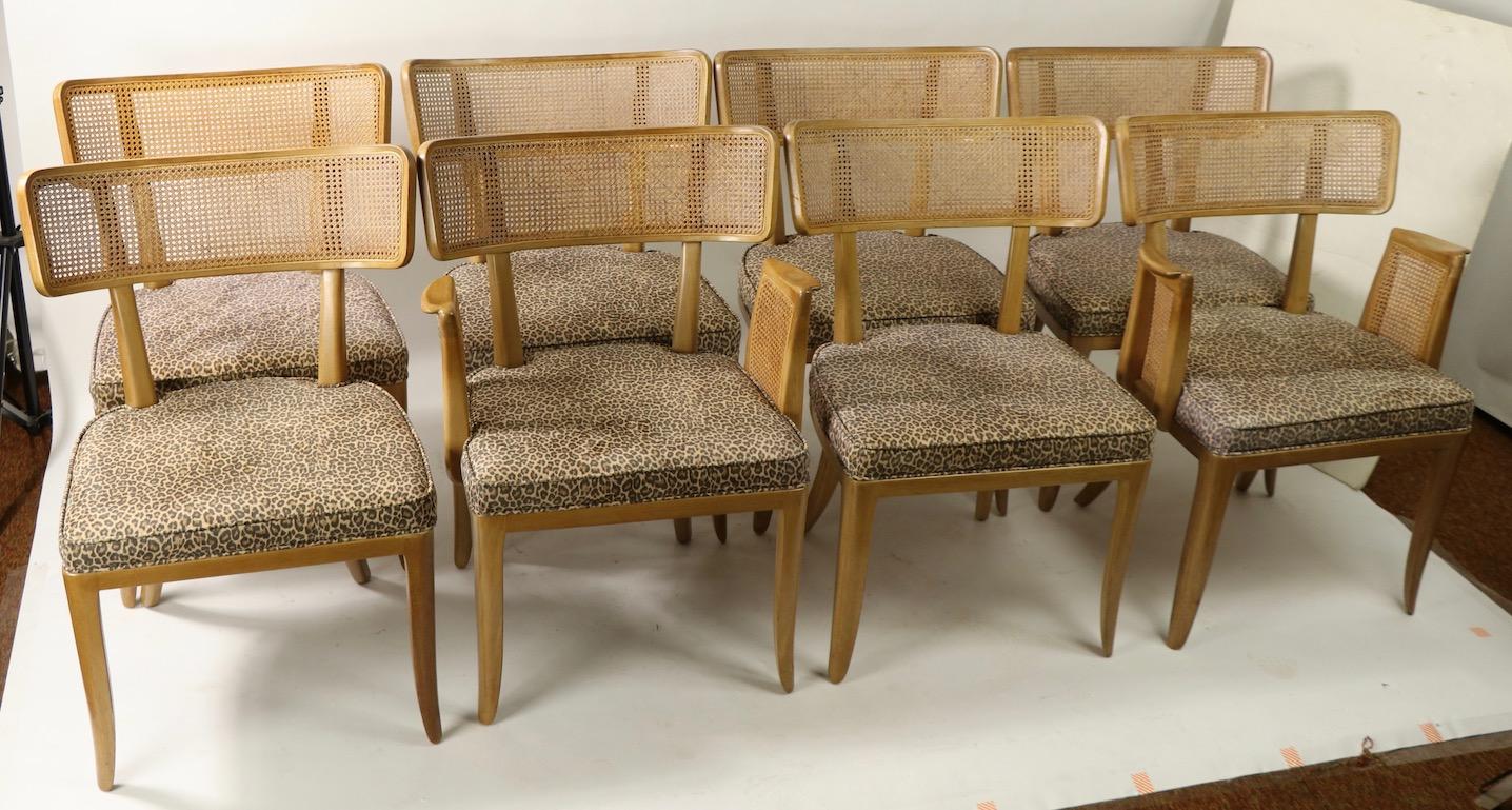 Rare Set of 8 Wormley for Dunbar Dining Chairs 13