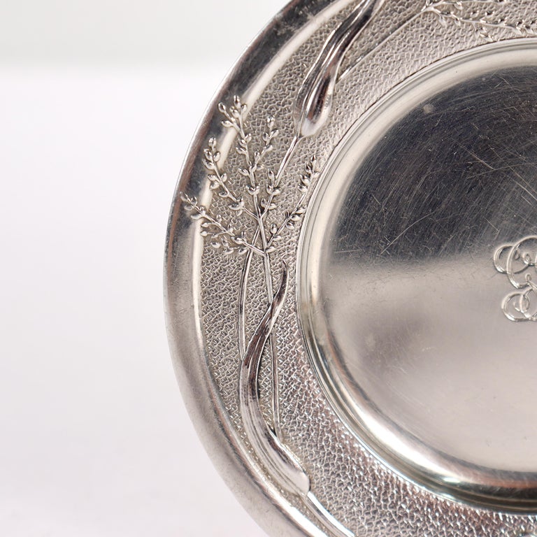 Rare Set of 9 Tiffany and Co. Sterling Silver Vine Pattern Butter