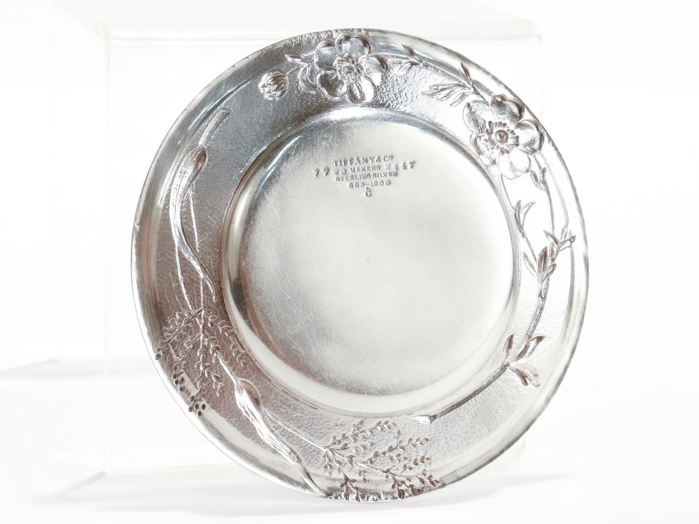 Rare ensemble de 9 pièces Tiffany & Co. Pattes de beurre à motif de vigne en argent sterling en vente 9