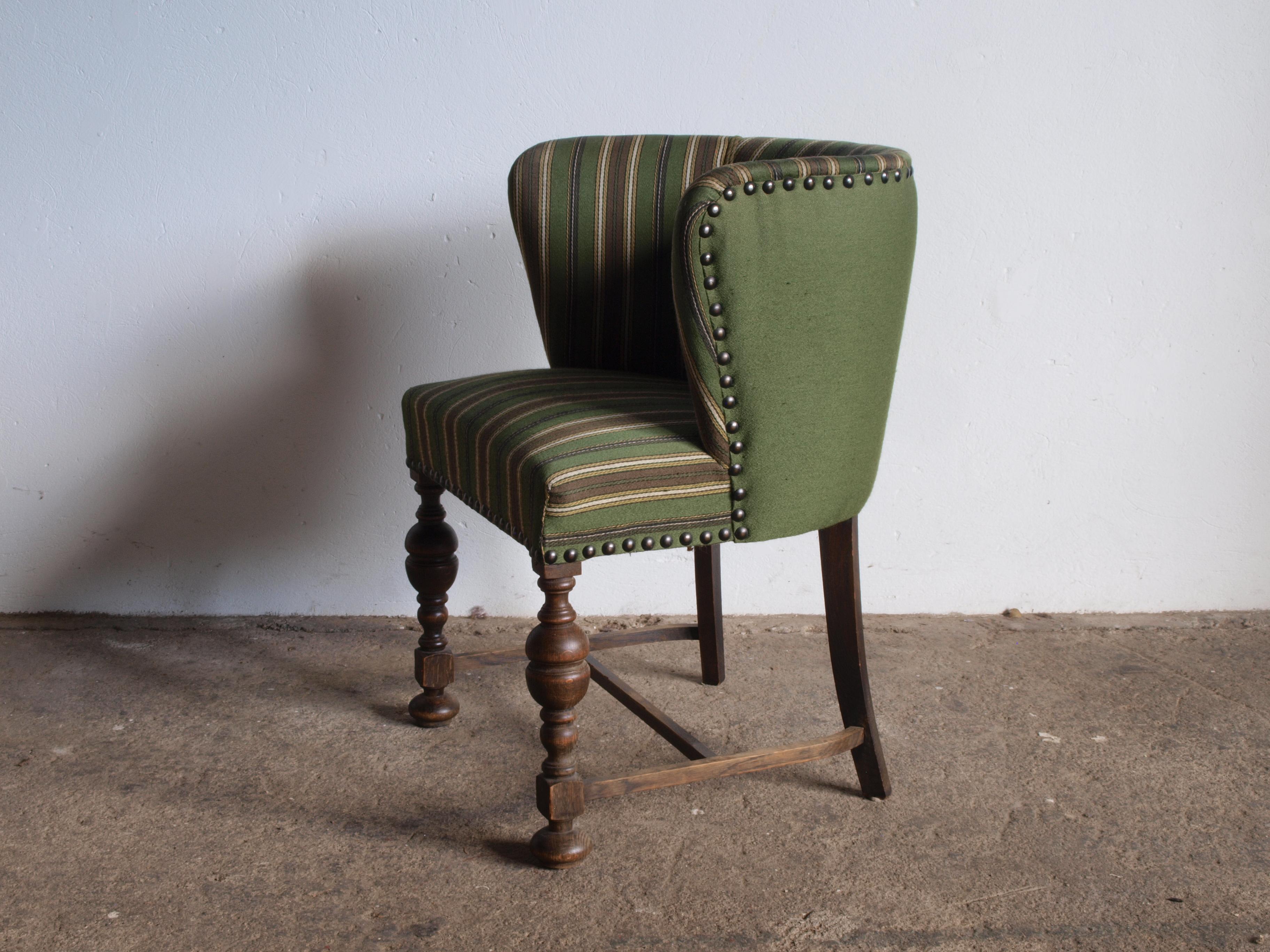 Danish Rare set of Art deco - Brutalist Dining Chairs For Sale