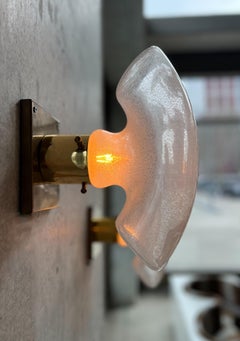 Rare set of Carlo Nason Murano Glass Wall Sconces
