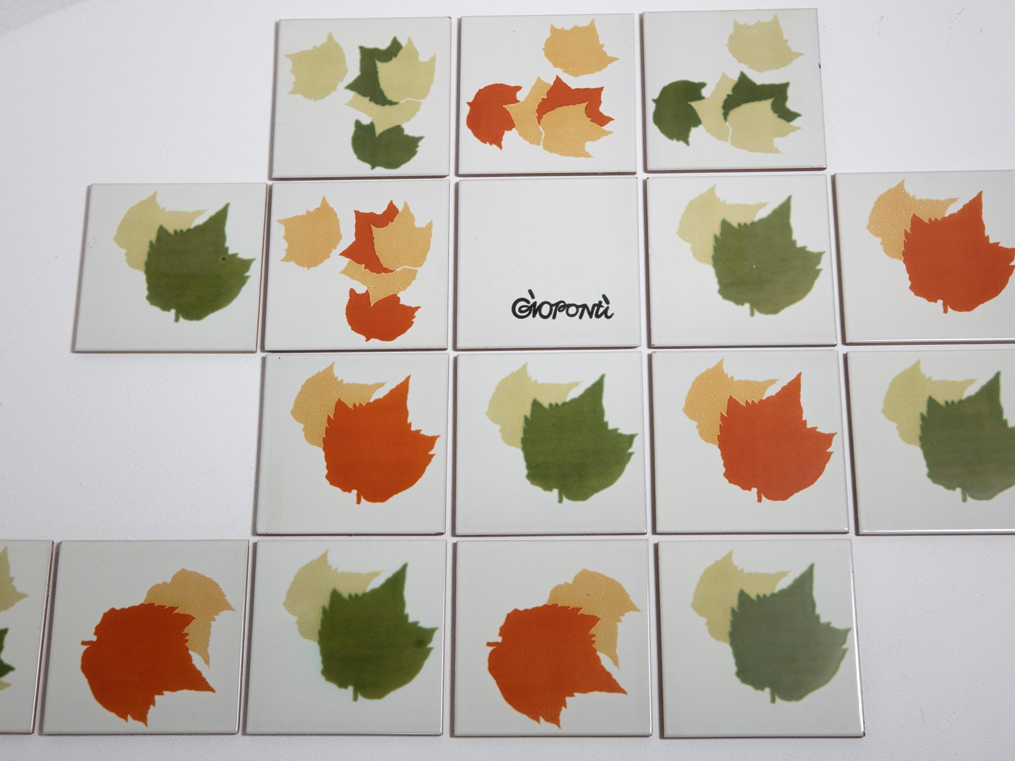 Rare Set of Ceramic Tiles by Gio Ponti for Ceramica D'Agostino In Good Condition In Milan, IT