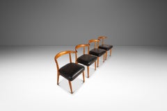 Raro juego de sillas de roble, Lawrence Peabody, Richardson Nemschoff, EE.UU., c. 1950