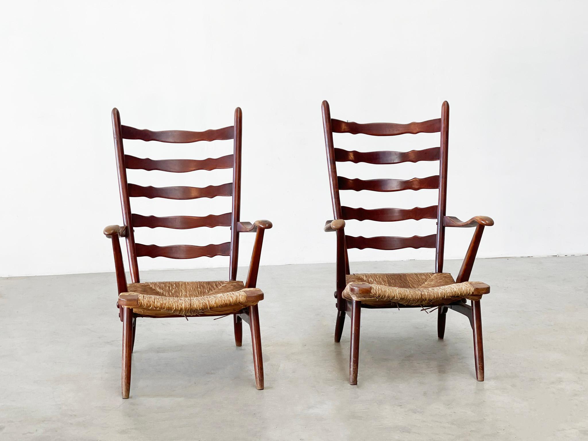 Rare set of Dester gelderland lounge chairs In Fair Condition For Sale In Nijlen, VAN