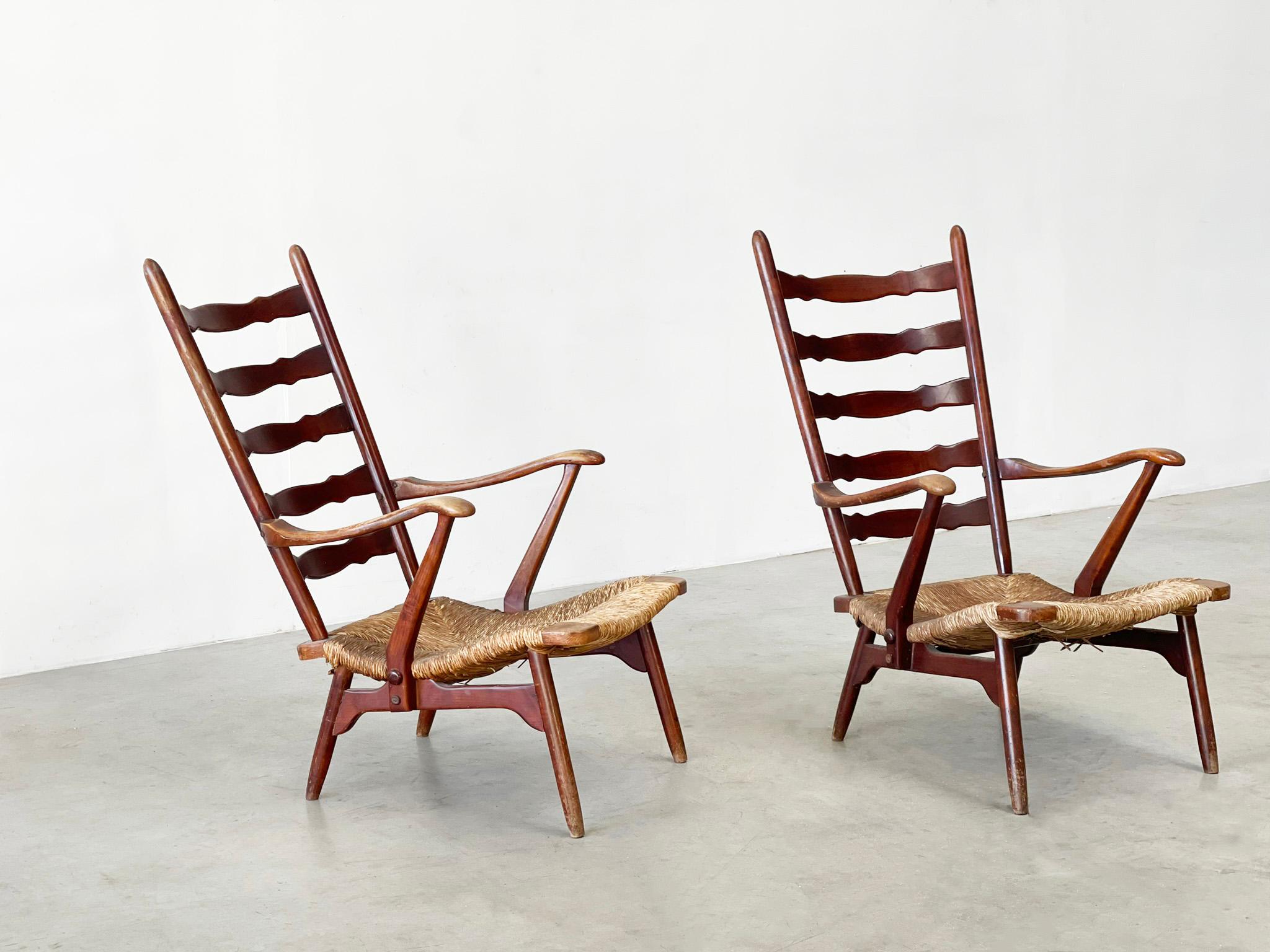 Mid-20th Century Rare set of Dester gelderland lounge chairs For Sale