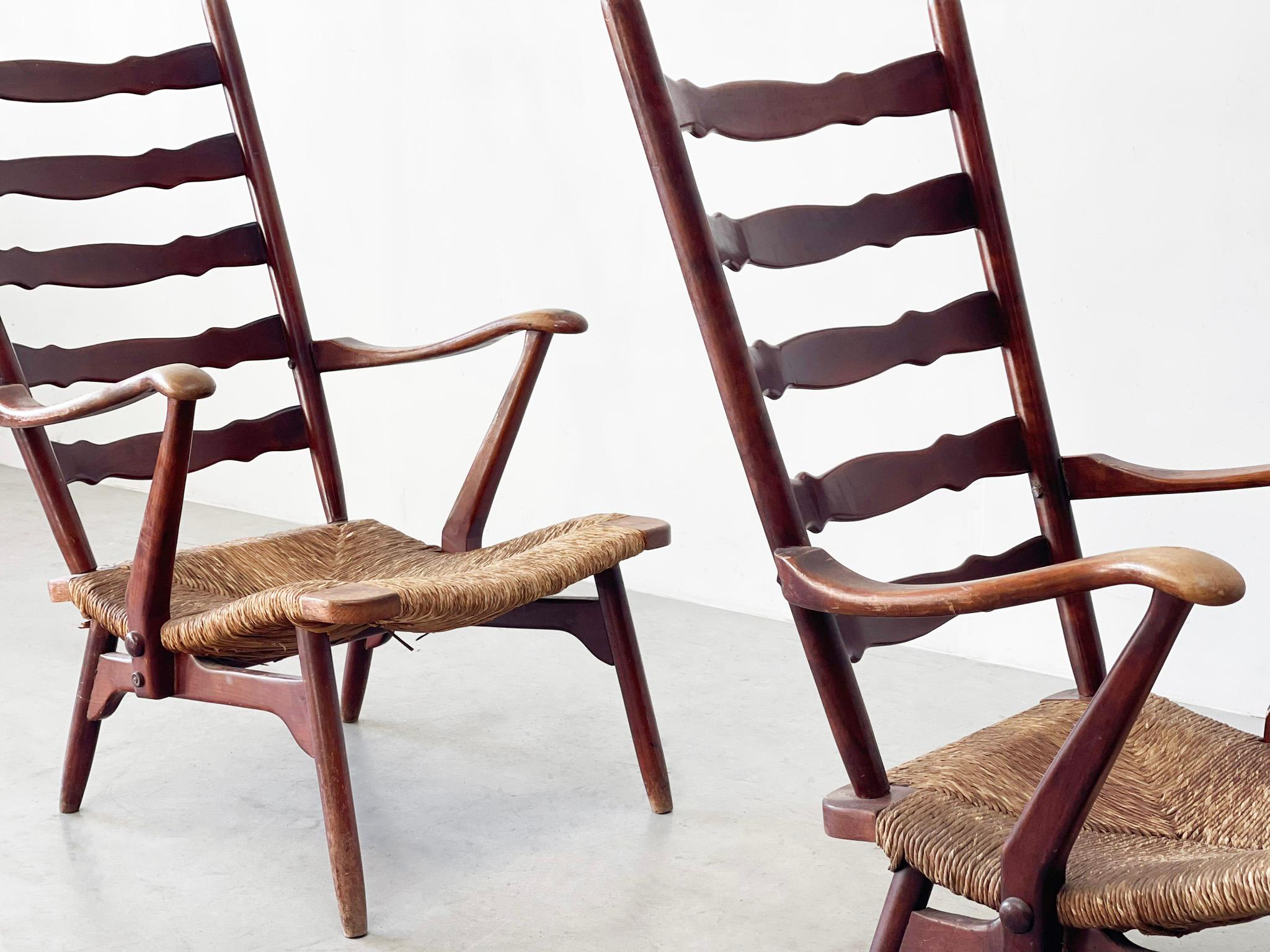 Rare set of Dester gelderland lounge chairs For Sale 2