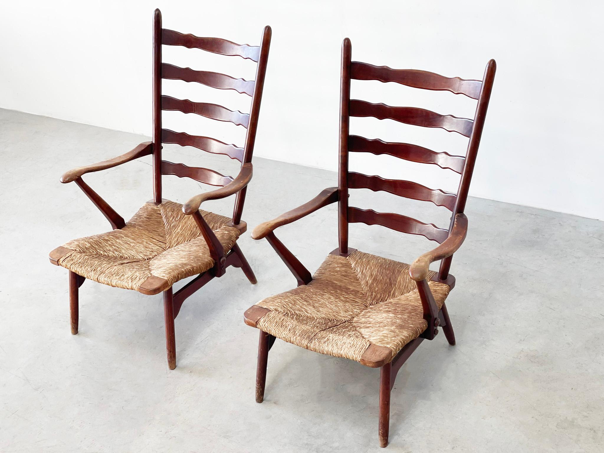 Rare set of Dester gelderland lounge chairs For Sale 3