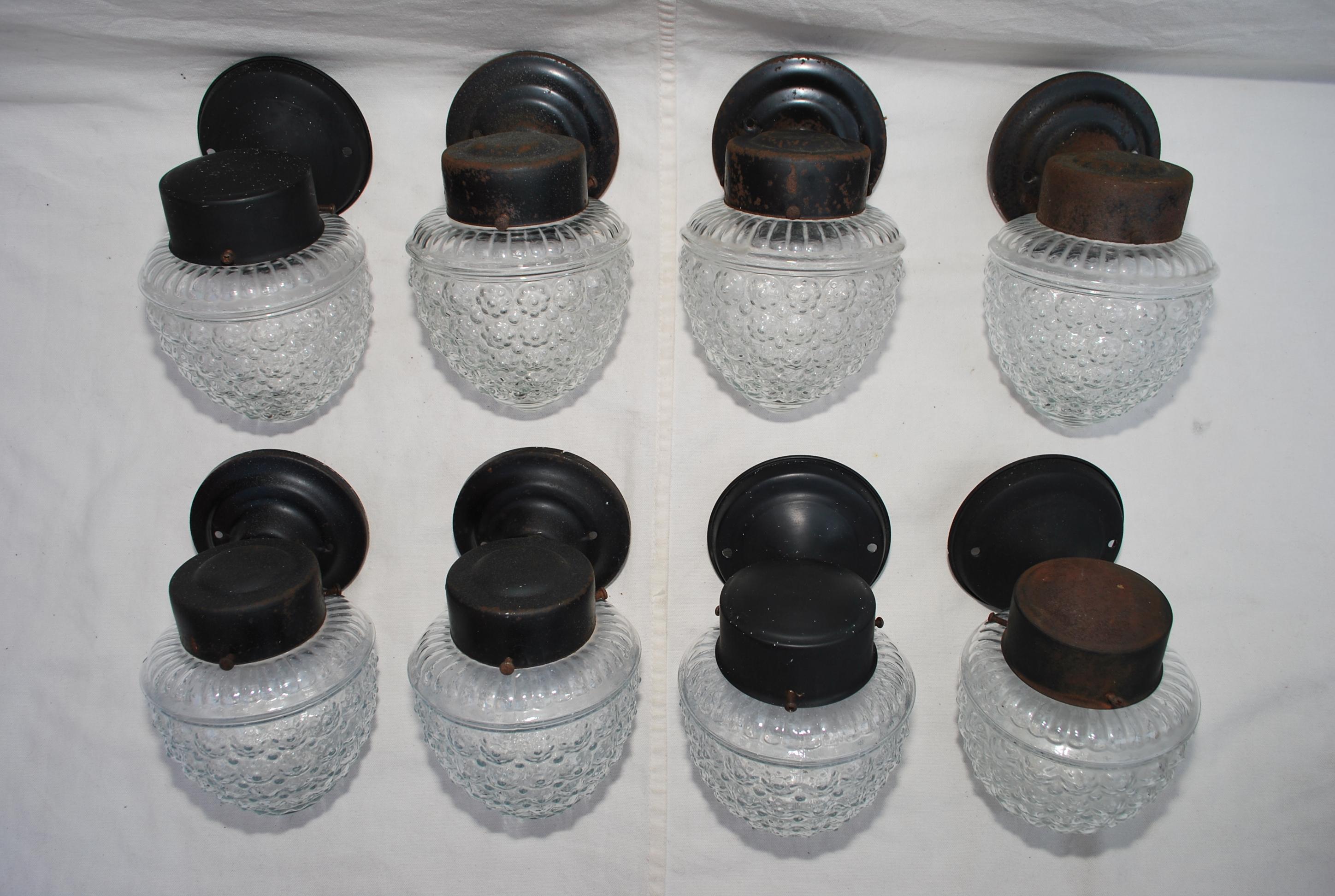 Mid-20th Century Rare set of eight 1950's outdoor/indoor  sconces  ( PRICE IS FOR ONE PAIR ) For Sale