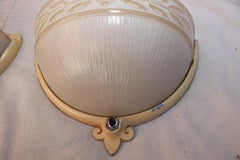 Rare set of eight Art deco sconces