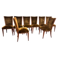 Rare set of eight dining room chairs by Osvaldo Borsani