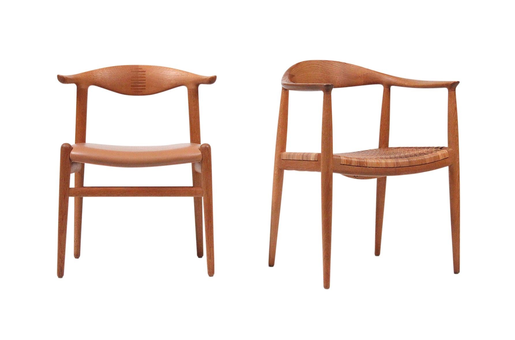 Rare Set of Eight Hans Wegner Chairs for Johannes Hansen In Excellent Condition In Pawtucket, RI
