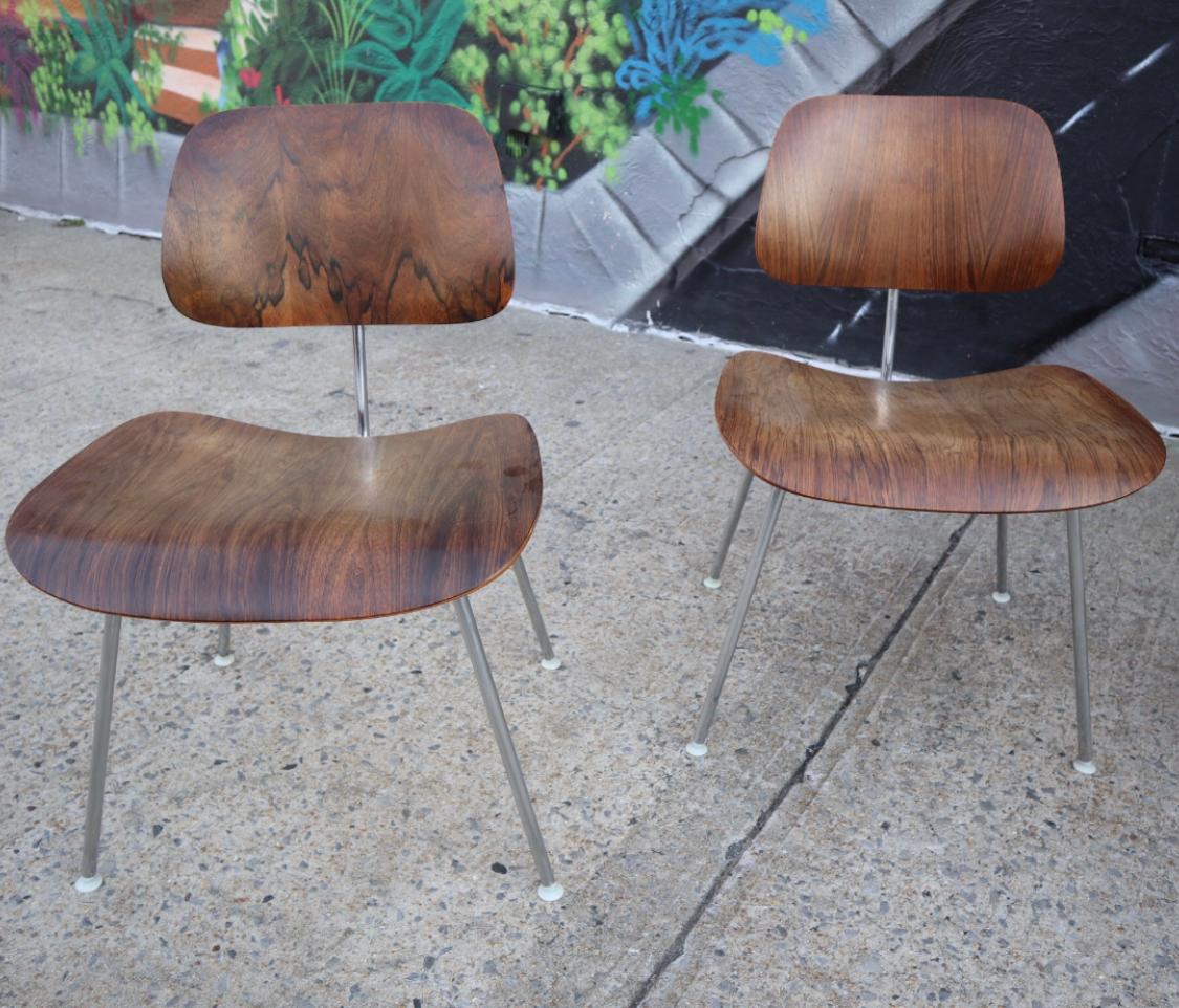 Rare Set of Eight Herman Miller Eames DCM Dining Chairs in Rosewood 8