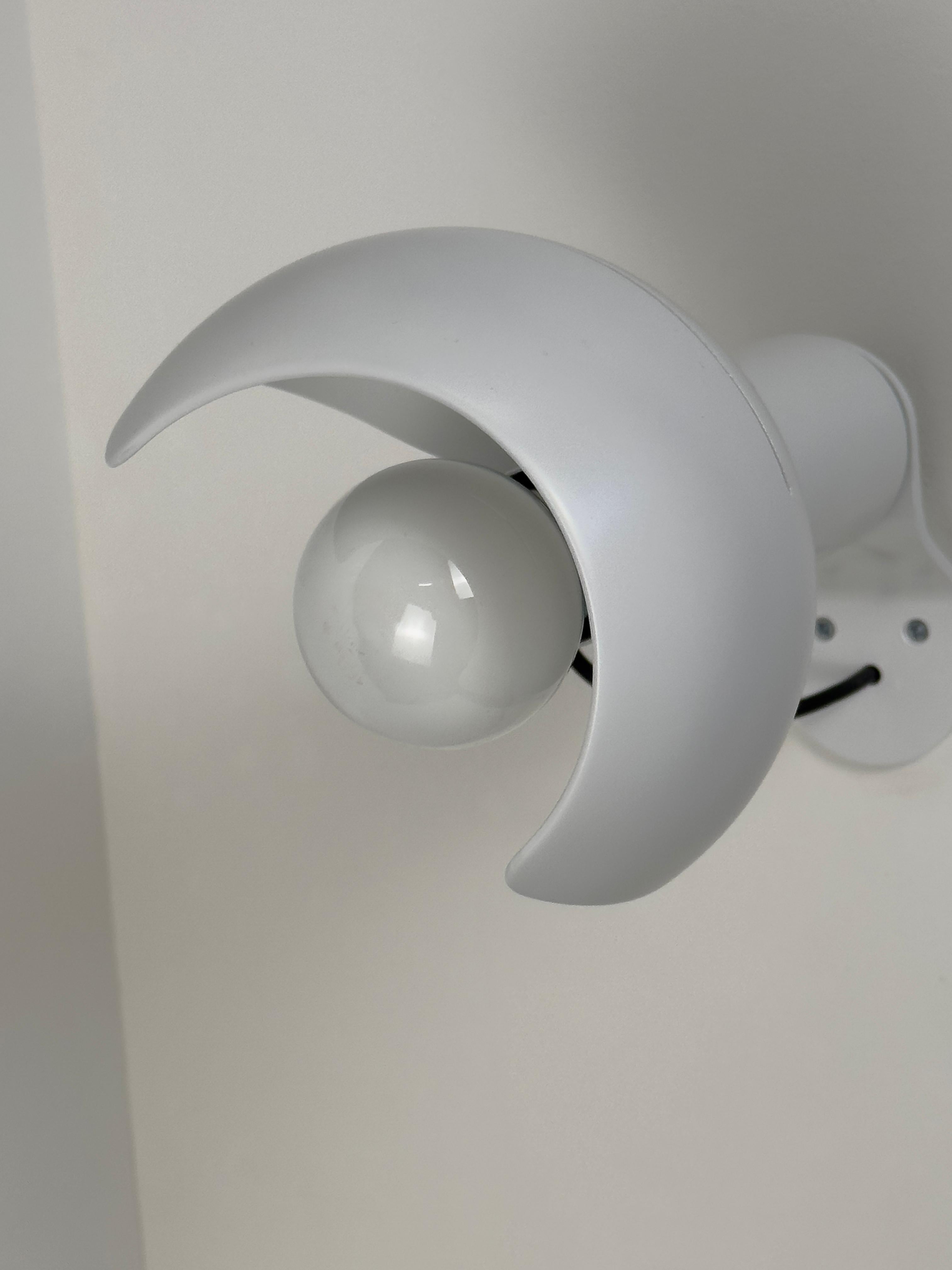 Raro set di lampade da parete o soffitto Flash di Joe Colombo per Oluce, Italia 1960 in vendita 13
