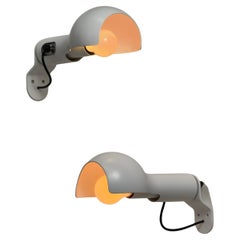 Raro set di lampade da parete o soffitto Flash di Joe Colombo per Oluce, Italia 1960