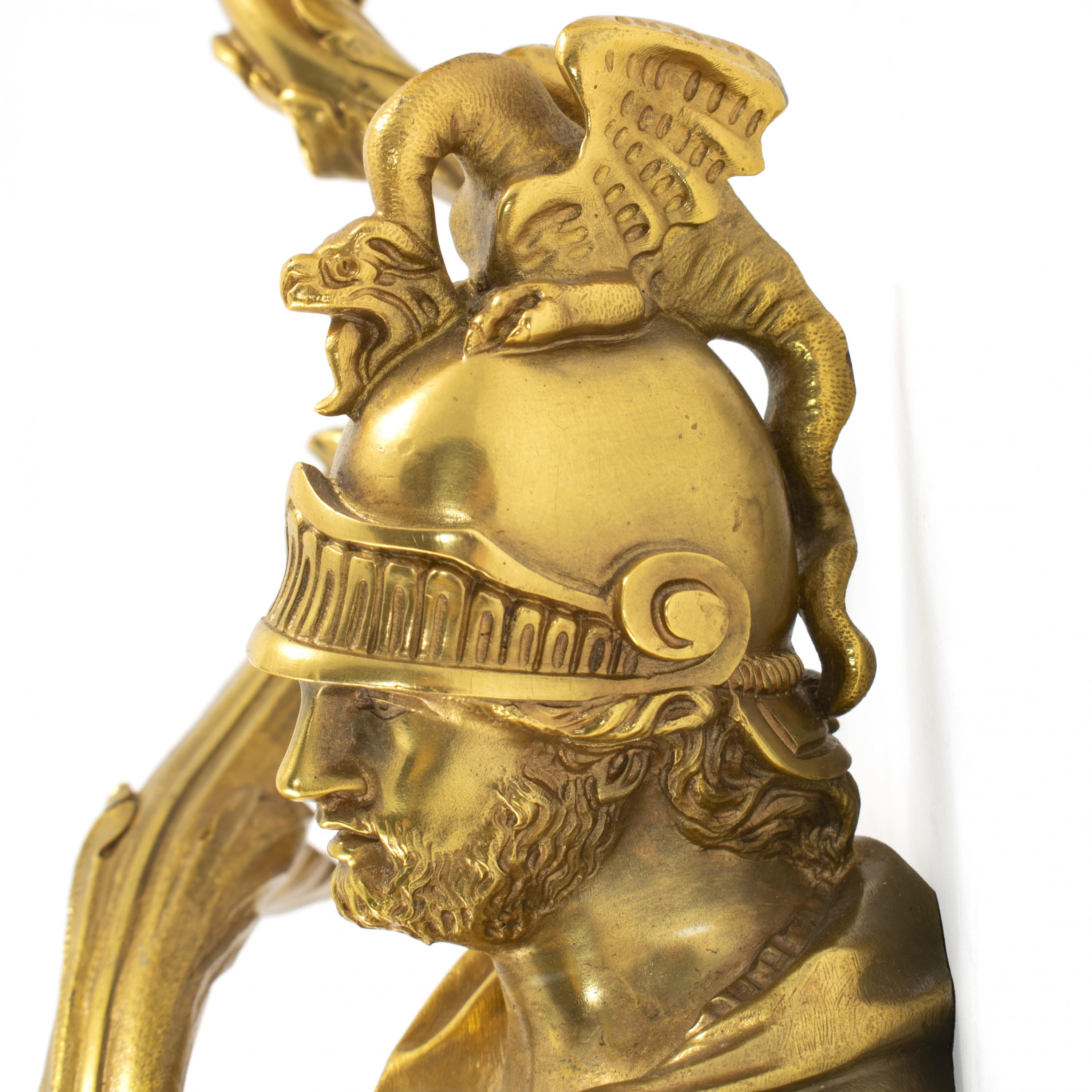 Rare Set of Four French Louis XVI Style Gilt Bronze Sconces, Henri Vian For Sale 3