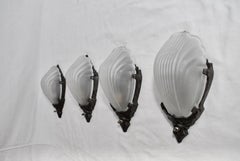 Rare Set of Four Art Deco Sconces