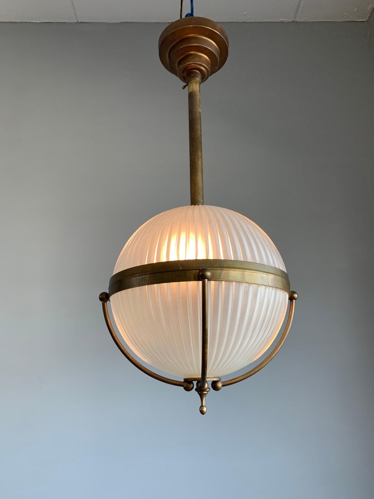 Picture Idea: Rare Set Of Four Art Deco Style Brass And Glass