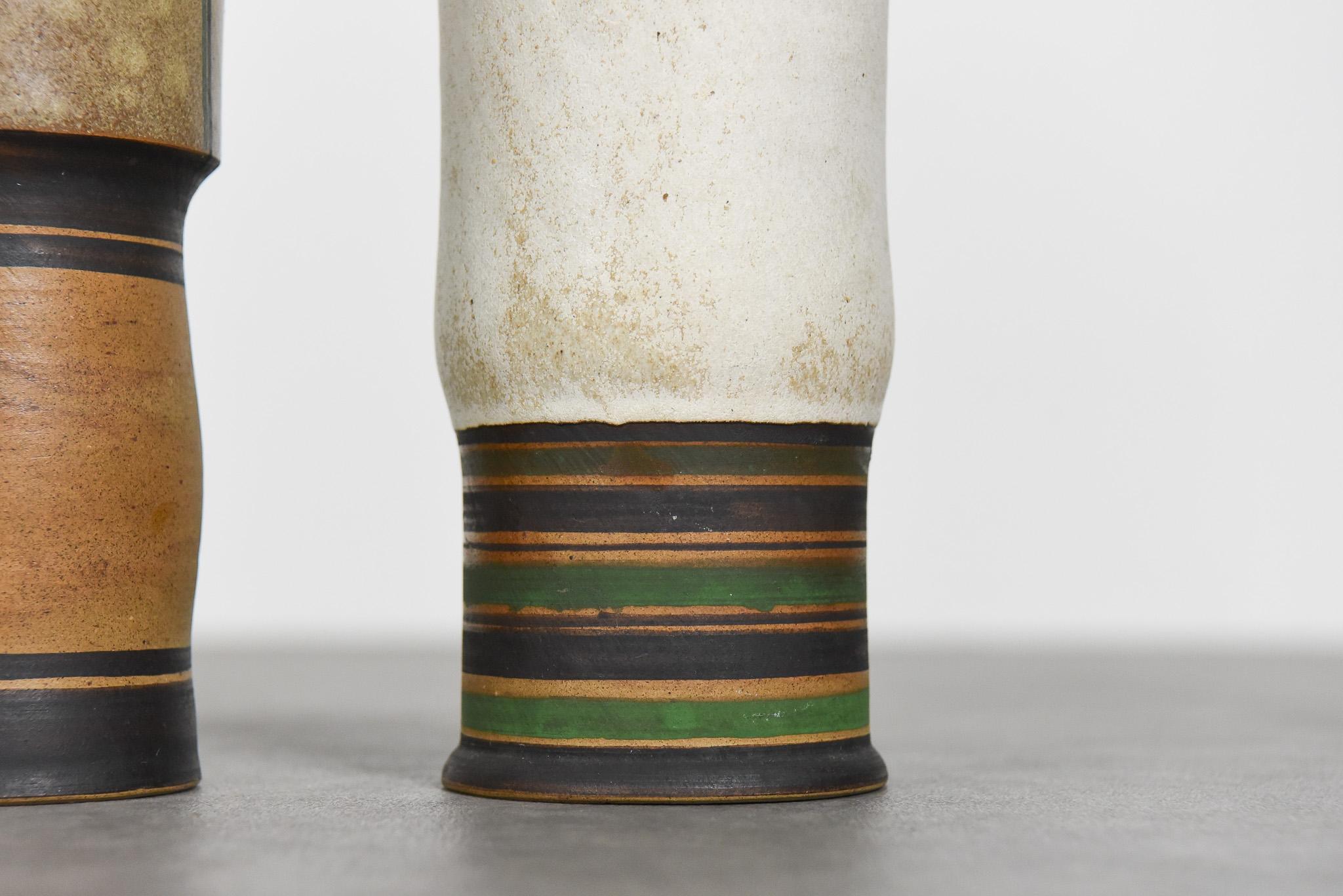 Mid-Century moderno Raro set di quattro vasi in ceramica di Walburga Külz, Germania anni '60 in vendita