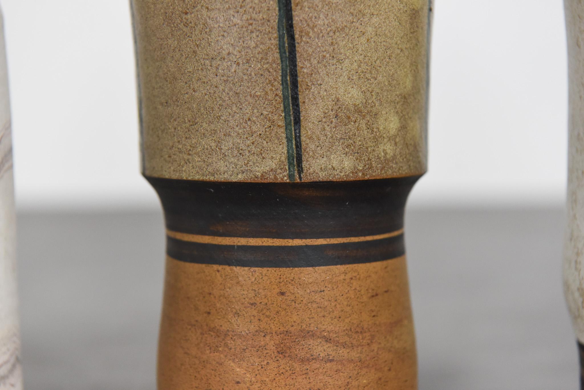 Metà XX secolo Raro set di quattro vasi in ceramica di Walburga Külz, Germania anni '60 in vendita