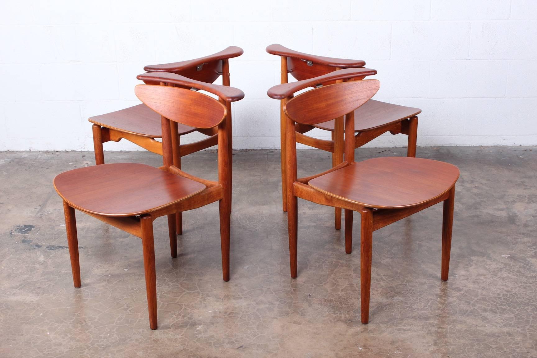Rare Set of Four Chairs by Finn Juhl 1