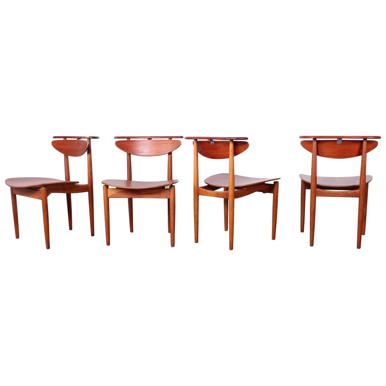 Rare Set of Four Chairs by Finn Juhl