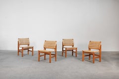 Rare Set of Four Danish Pine Chairs by Vagn Fuglsang, Denmark 1970ies