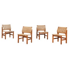Rare Set of Four Danish Pine Chairs by Vagn Fuglsang, Denmark 1970ies