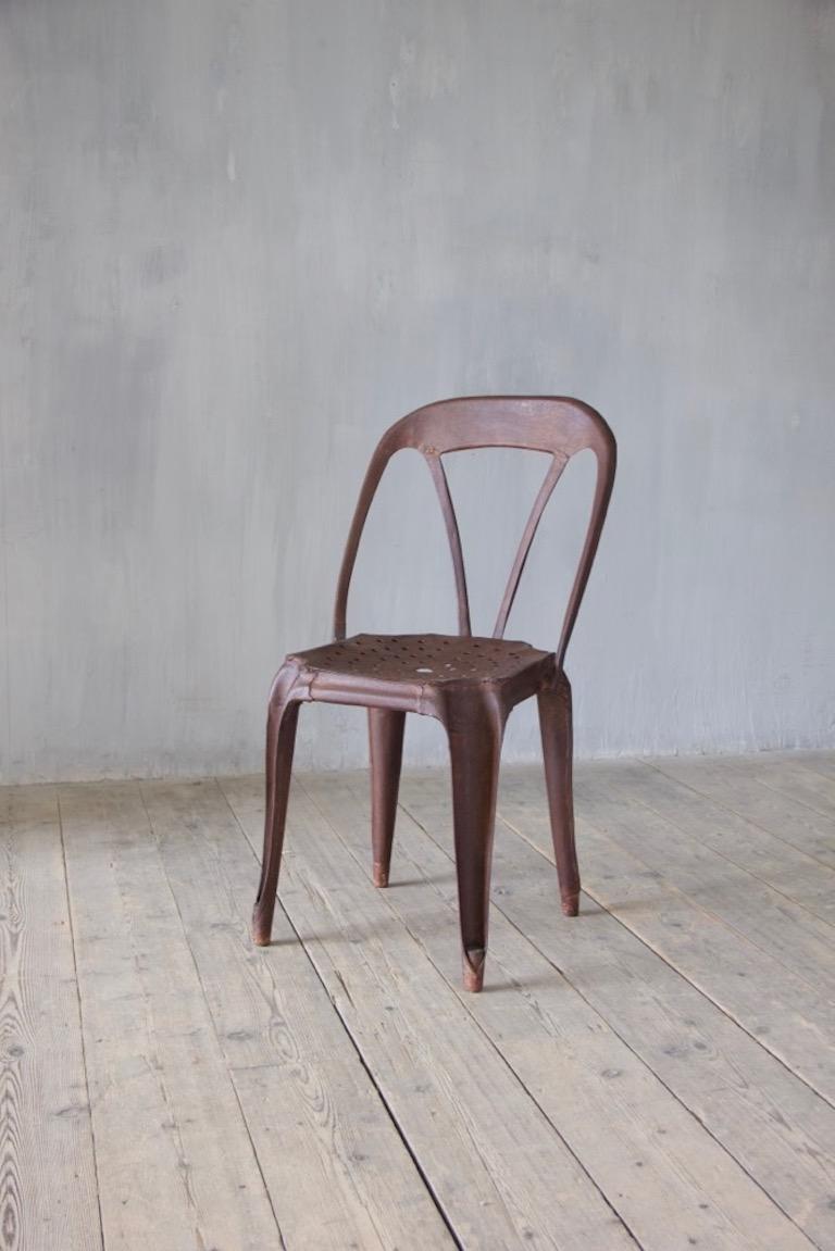 Mid-20th Century Rare Set of Four Fibrocit Chairs For Sale