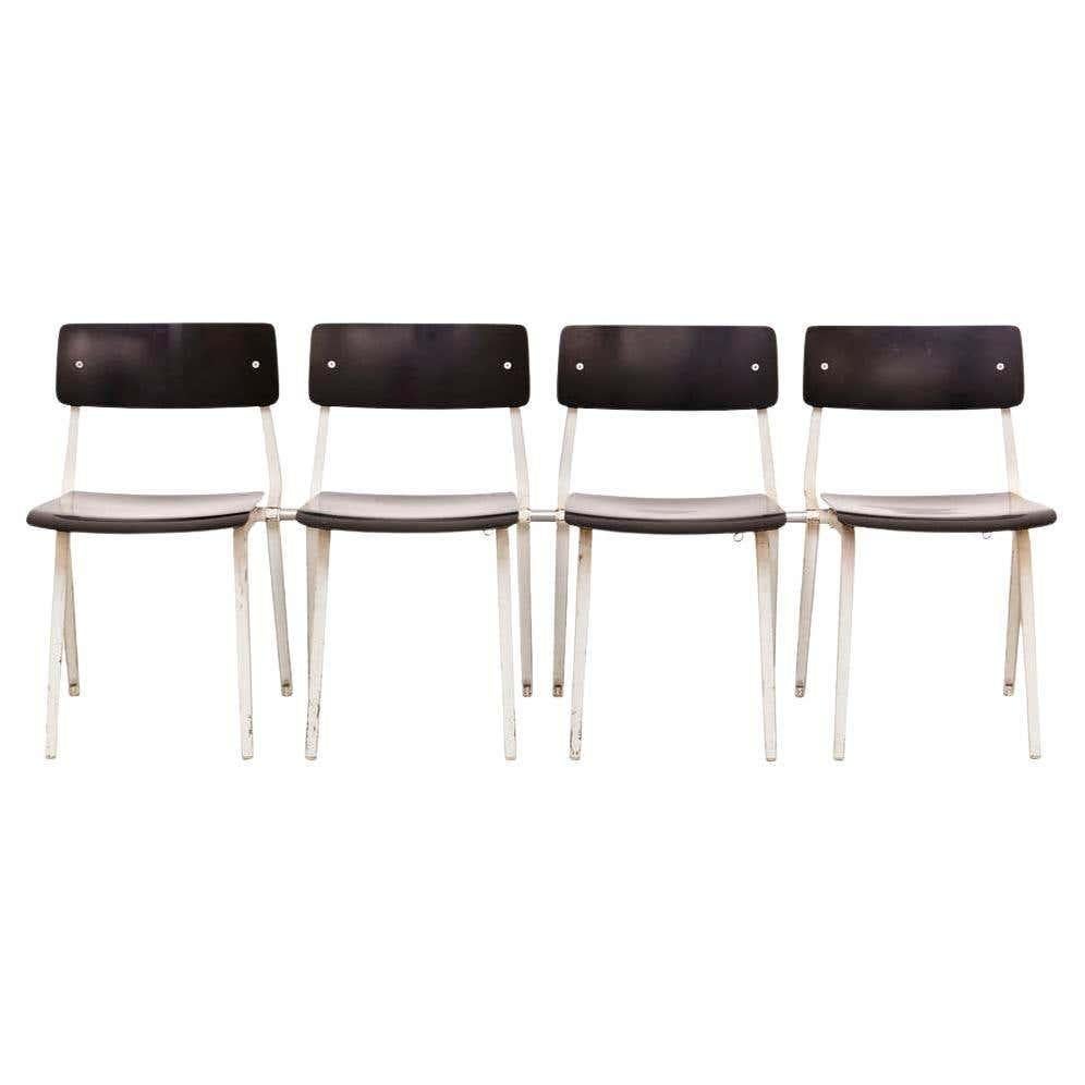 Rare Set of Four Friso Kramer Theater Chairs, 1959 6