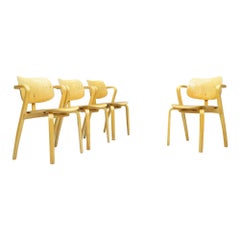 Rare Set of Four Ilmari Tapiovaara Aslak Dining Room Chairs Asko, Finland, 1960s Rare Set of Four Ilmari Tapiovaara Aslak Dining Room Chairs Asko, Finland, 1960s
