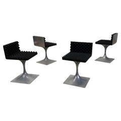 Rare Set of Four Roger Tallon Module 400 Swivel Chairs