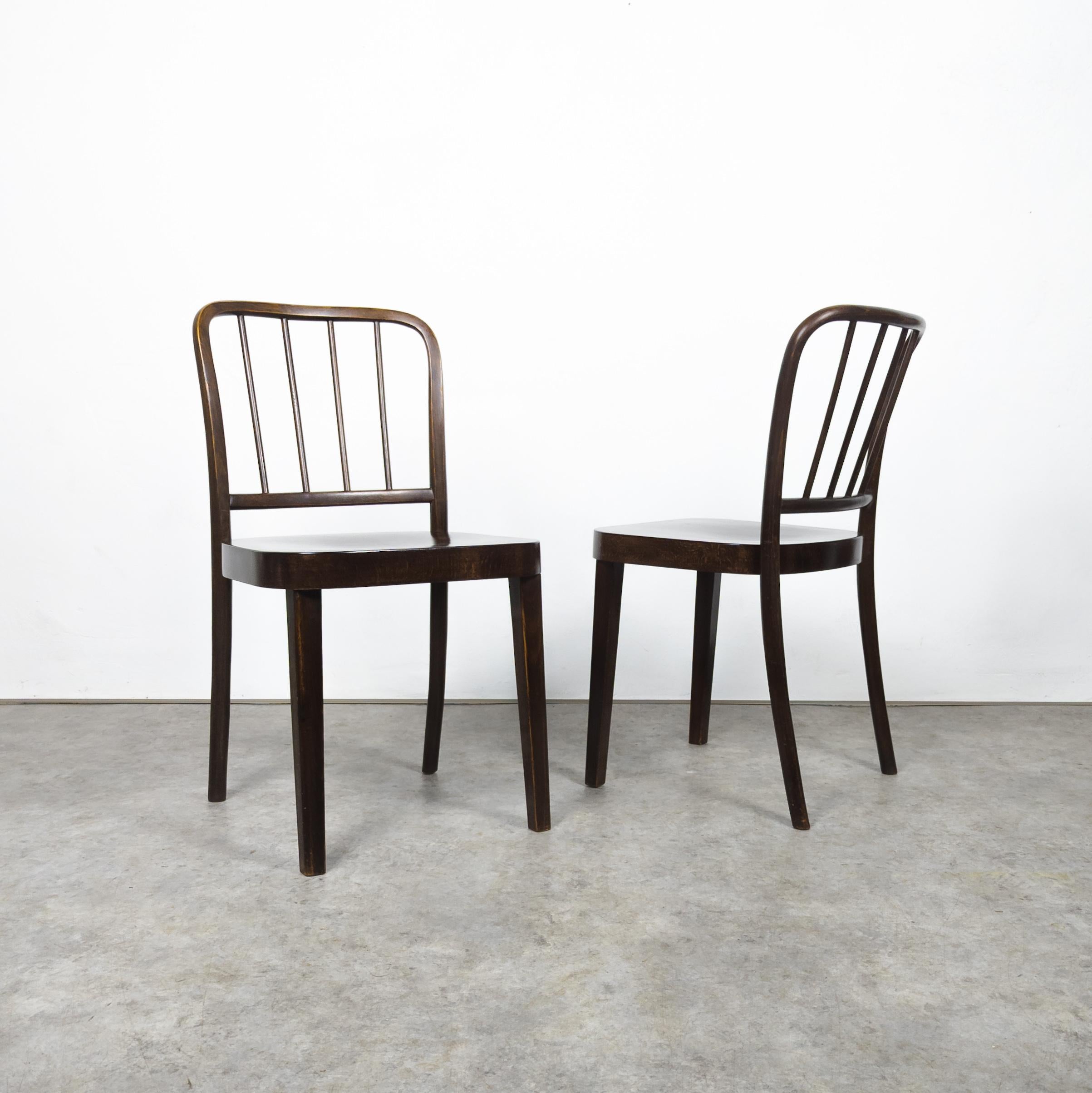 Rare ensemble de quatre chaises Thonet A 811/4 de Josef Hoffmann en vente 3
