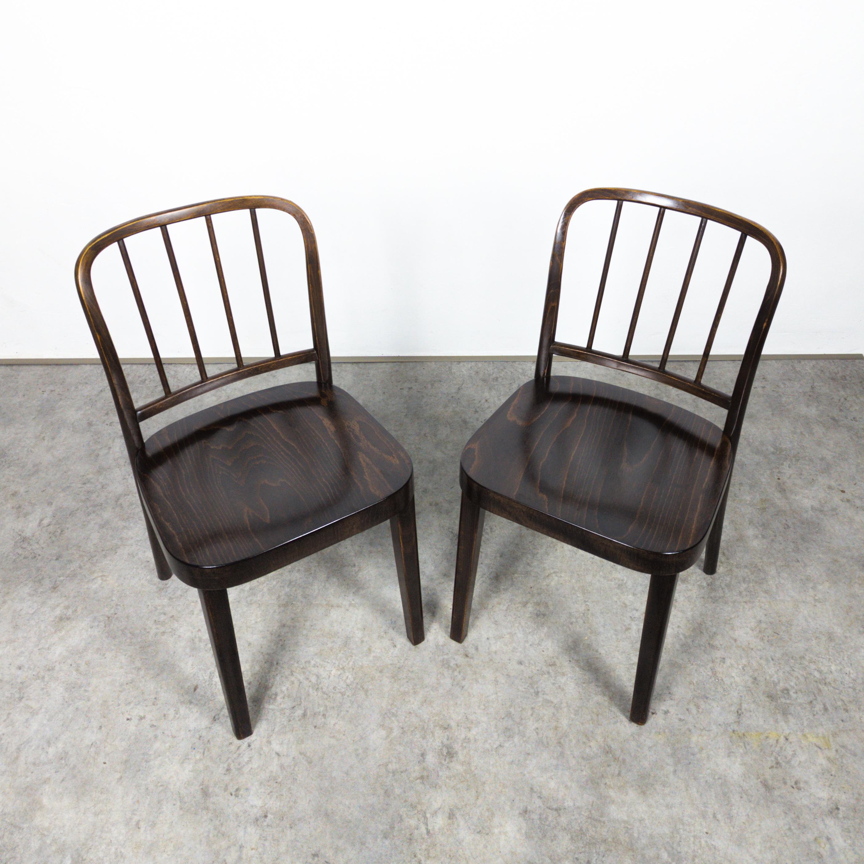 Rare ensemble de quatre chaises Thonet A 811/4 de Josef Hoffmann en vente 4