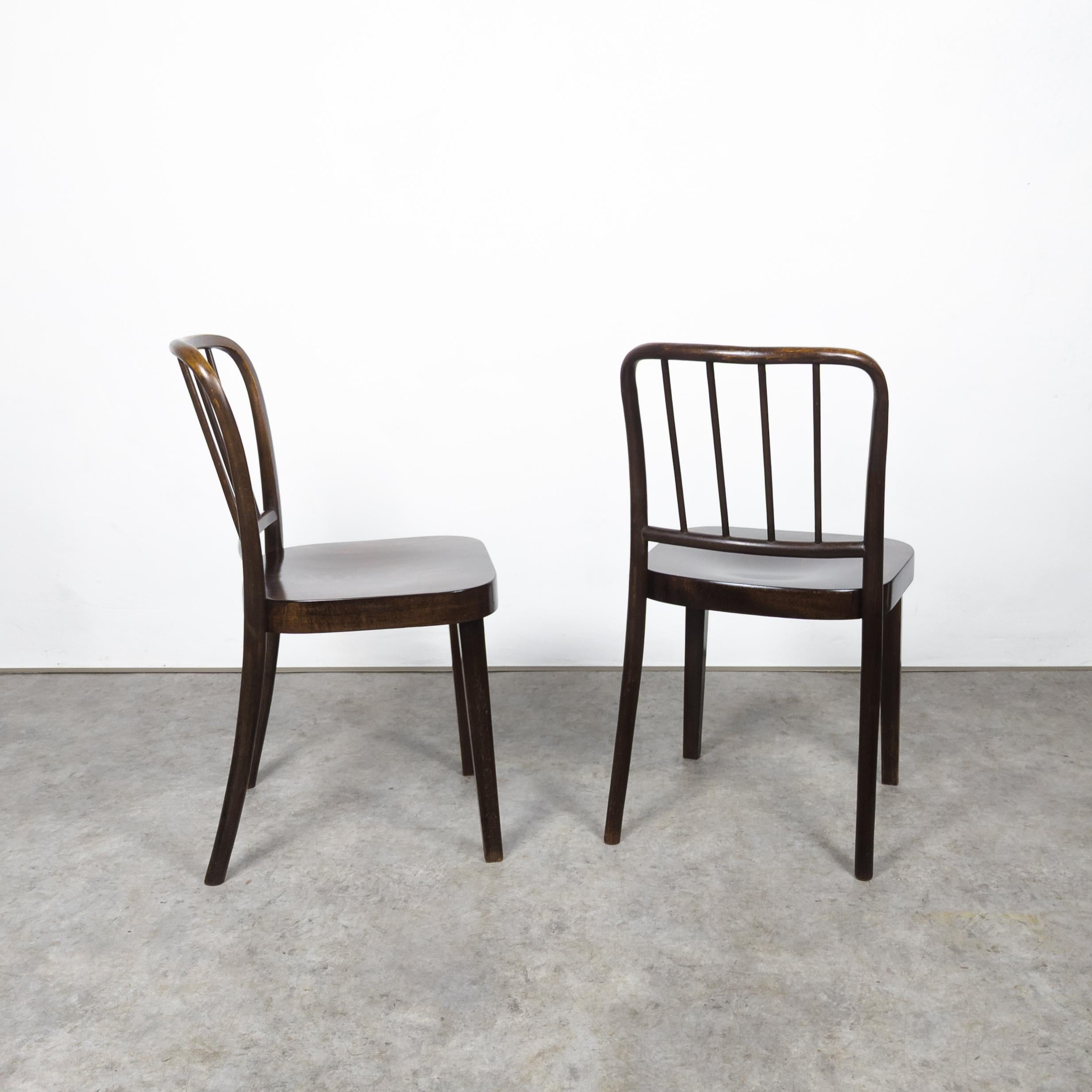 Hêtre Rare ensemble de quatre chaises Thonet A 811/4 de Josef Hoffmann en vente