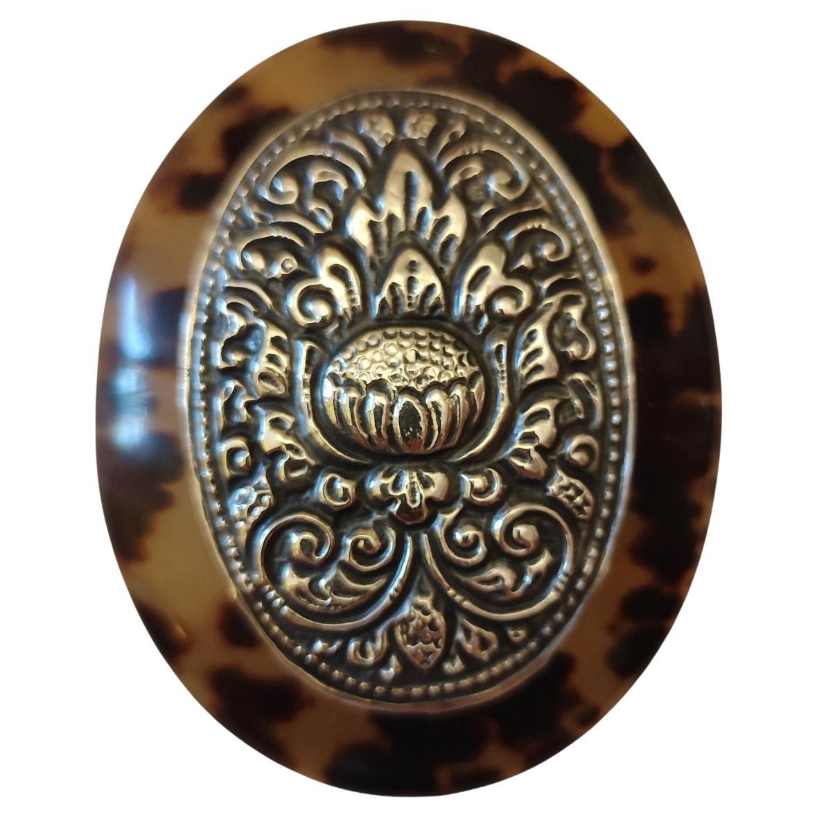 Rare Set of Four Tortoiseshell And Silver Nesting Boxes, Yogyakarta, Indonesia For Sale