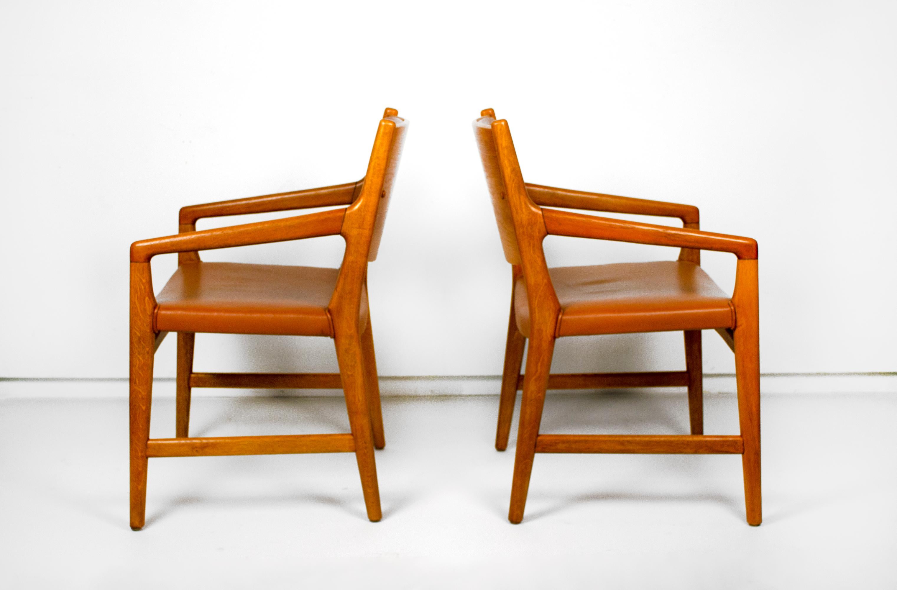 20th Century Rare Set of Hans J. Wegner Armchairs from Magasin du Nord For Sale