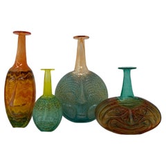 Vintage Rare Set of Kjell Engman for Kosta Boda Sweden ‘Rio’ Face Vases