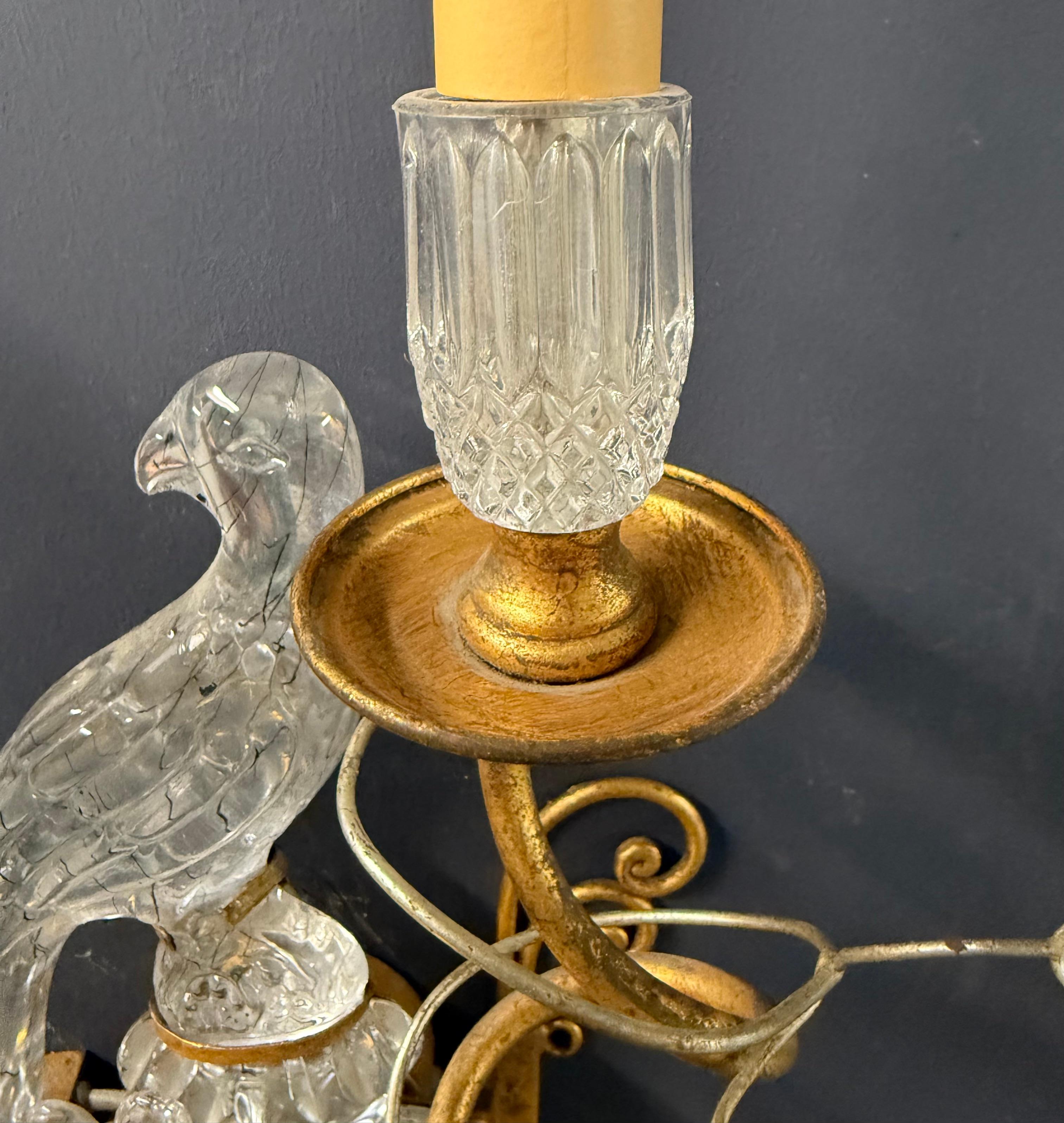 raro set di appliques a pappagallo della Maison Bagues in vendita 5