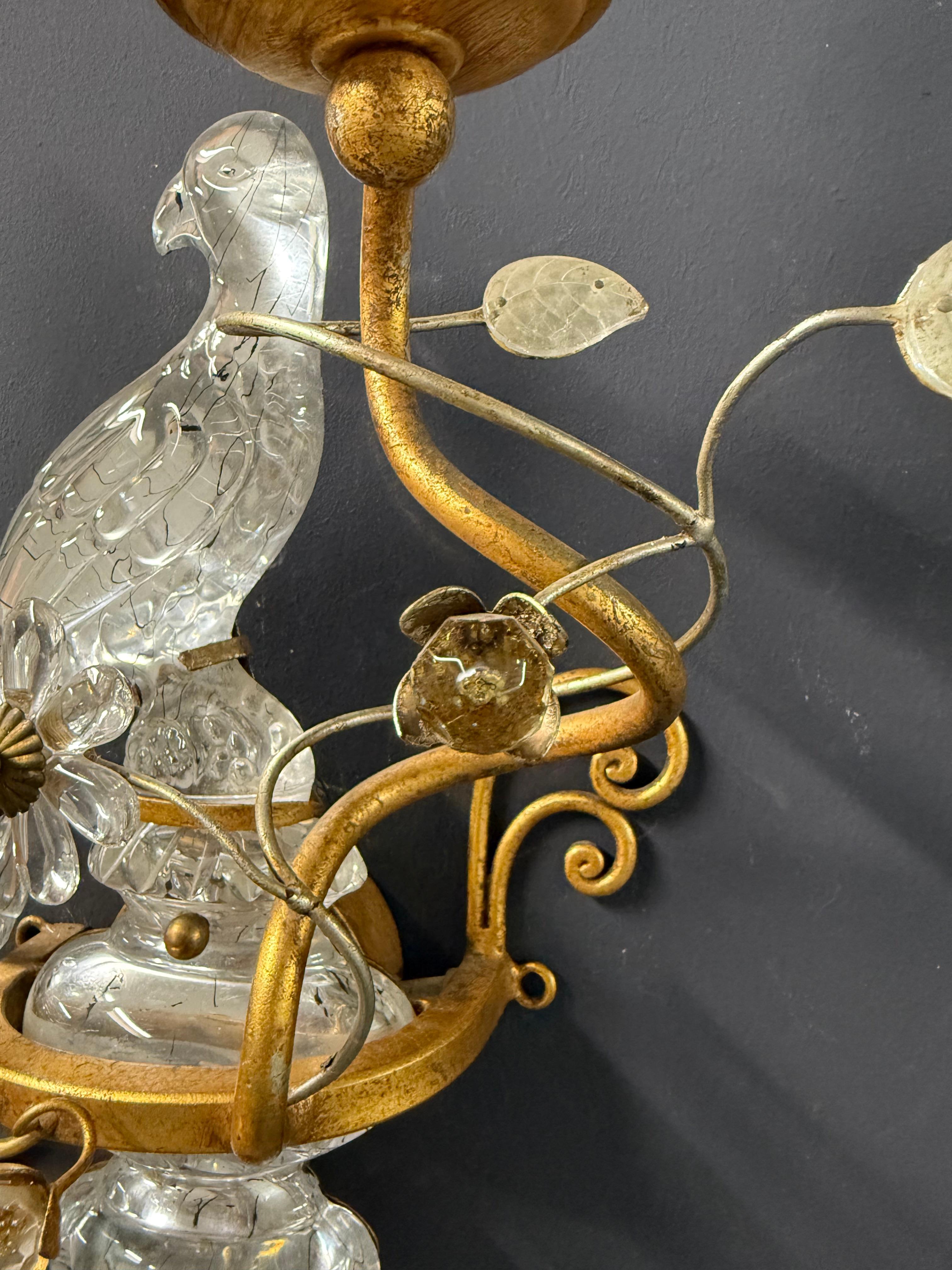 raro set di appliques a pappagallo della Maison Bagues in vendita 6