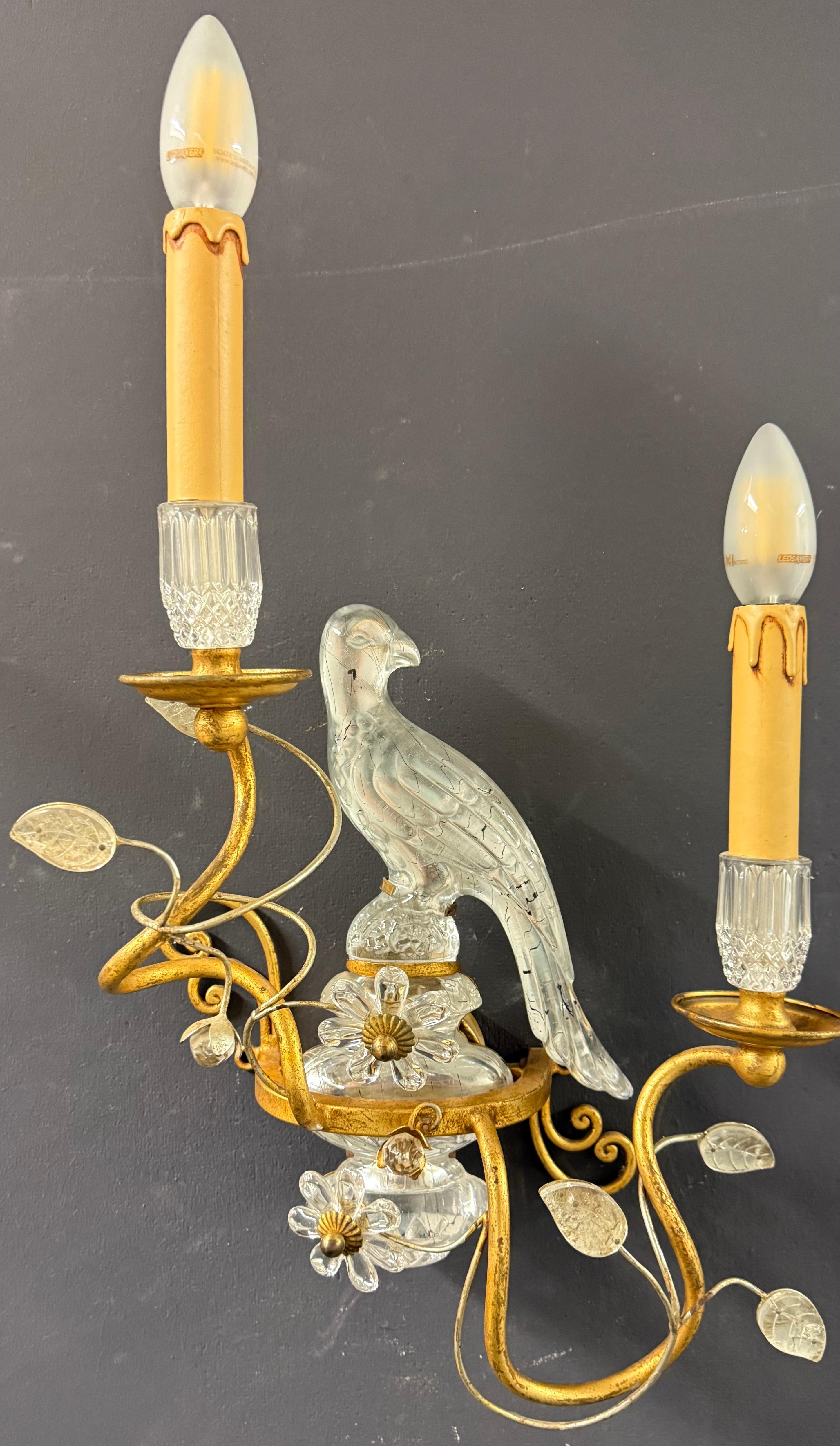 raro set di appliques a pappagallo della Maison Bagues in vendita 9