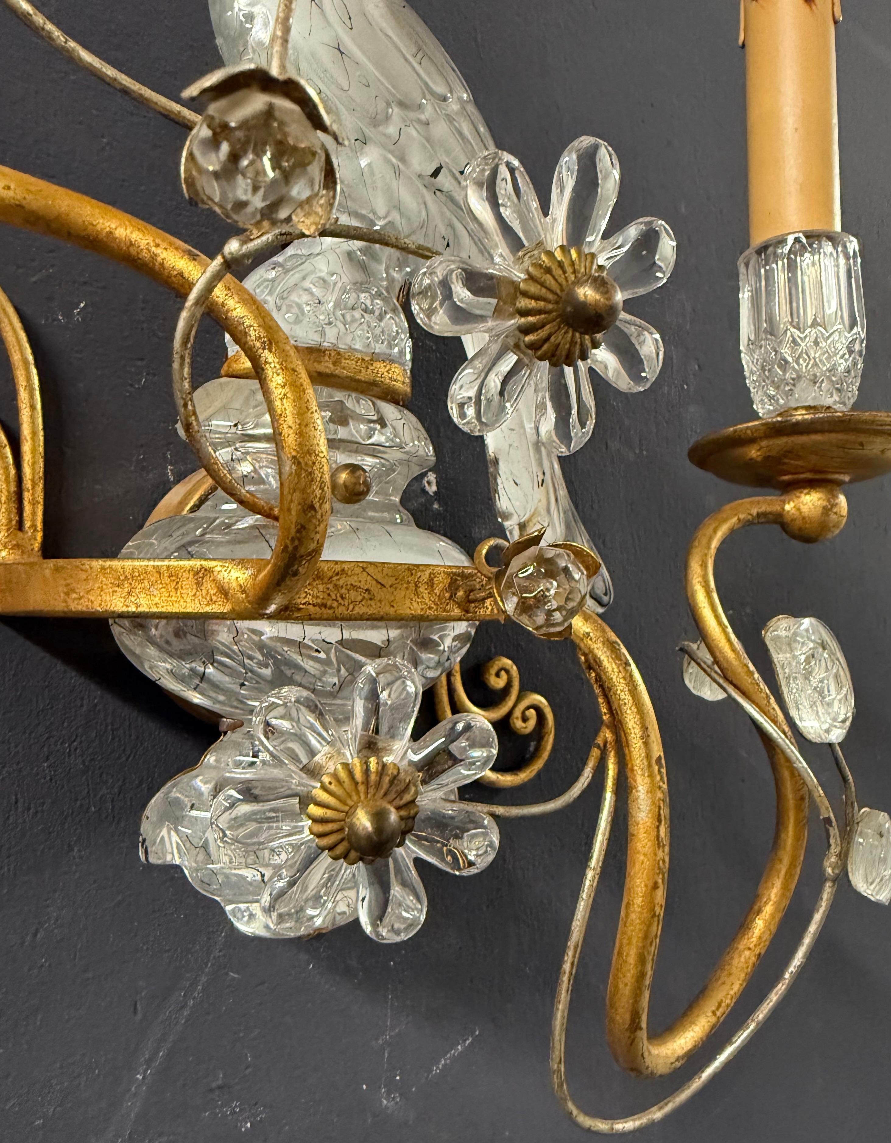 raro set di appliques a pappagallo della Maison Bagues In condizioni buone in vendita a Munich, DE
